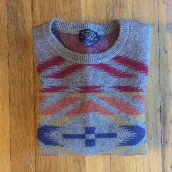 Pendleton Sweaters - Vintage Pendleton Blanket Print Sweater